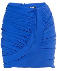 Balmain - Mini Draped Skirt - Lyst