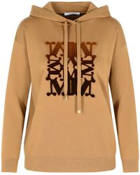 Max Mara - Camel Virgin Wool Sweatshirt - Lyst