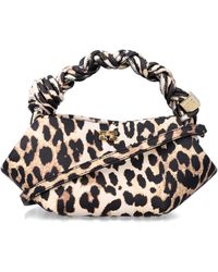 Ganni - Leopard Grained Mini Bou Bag - Lyst