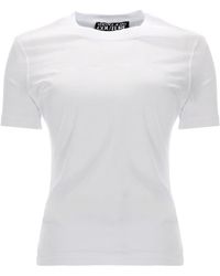 Versace Jeans Couture - T-Shirt Con Logo Glitterato - Lyst