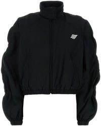T By Alexander Wang - Black Polyester Blend Jacket - Lyst