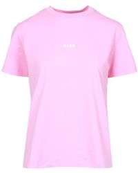 MSGM - T -Shirts und Polos rosa - Lyst