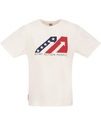 Autry - Iconisch Katoencrew Nek T -shirt - Lyst