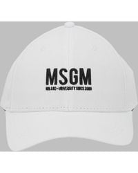 MSGM - Cotton Caps - Lyst