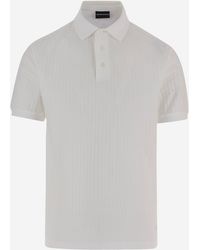 Emporio Armani - Cotton Polo Shirt - Lyst