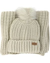 Barbour - "saltburn" Beanie And Scarf Set - Lyst
