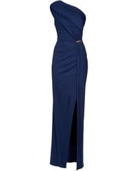 Elisabetta Franchi - One-Shoulder Draped Dress - Lyst