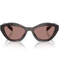 Prada - Zonnebril Pra02 S 17 N60 B Bruin/lichtbruin Unisex - Lyst