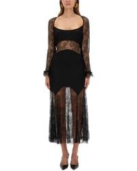 Nina Ricci - Long Lace Dress - Lyst