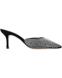 Paris Texas - Hollywood 75 Mules Black Diamond - Lyst