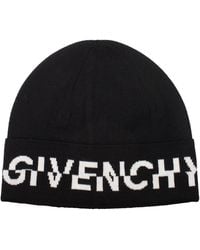 Givenchy - Cappelli Uomo Lana Nero/Bianco - Lyst
