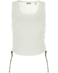 Burberry - Stretch Cotton Tank Top - Lyst