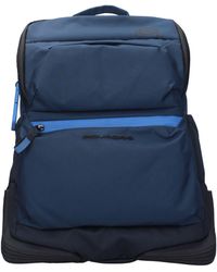 Piquadro - Zaini E Marsupi Uomo Tessuto Blu/Blu - Lyst