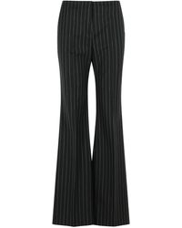 Sportmax - Broek Met Verticale Streep - Lyst