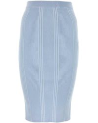Bottega Veneta - Pastel Light- Cotton Skirt - Lyst