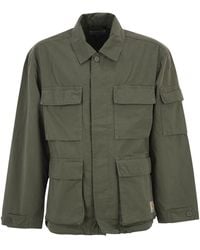 Carhartt - Cotton Utility Jacket With Cargo Pockets - Lyst