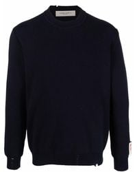Golden Goose - Dark Navy Distressed Sweater - Lyst