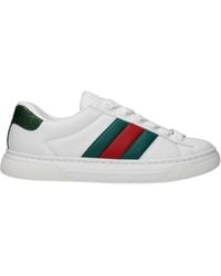Gucci - Classic Ace Sneaker With Web Detail - Lyst