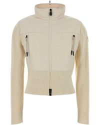 Moncler - Cream Cotton Jacket - Lyst