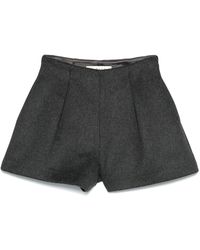Rohe - Mini Pantaloncini Di Lana Scultorea - Lyst