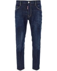 DSquared² - Jeans Con Passanti Per Cintura E Patch Logo Sul Retro - Lyst