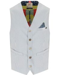 Bob - Shop Striped Single Breasted Vest - Lyst