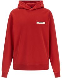 Jacquemus - Grosgrain-Finish Hooded Sweatshirt With Logo Detail - Lyst