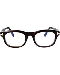 Tom Ford - Round Optical Ft6180 B 52 - Lyst