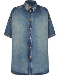 Balmain - Short-Sleeved Button-Up Shirt - Lyst