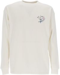 Drole de Monsieur - Off Esquisse Slogan Long Sleeve T Shirt - Lyst