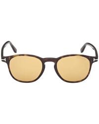 Tom Ford - Zonnebril Ft1302 52 E Holt Bruin/bruin Unisex - Lyst