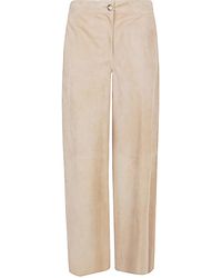 Via Masini 80 - Über Masini 80 Wildleder -Lederhose - Lyst
