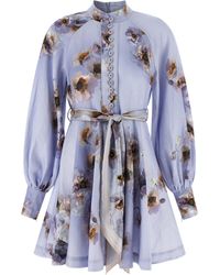 Zimmermann - Hypnotic Buttoned Mini Dress - Lyst