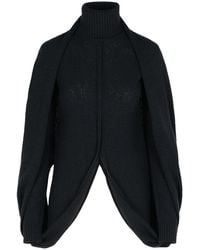 Sportmax - Adepto' Virgin Wool Blend High Neck Sweater - Lyst