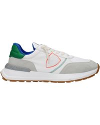 Philippe Model - Sneakers Herren Stoff weiß/grün - Lyst