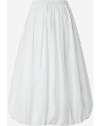 Pinko - Falda de globo de algodón de rosa - Lyst
