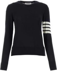 Thom Browne - Midnight Wool Sweater - Lyst