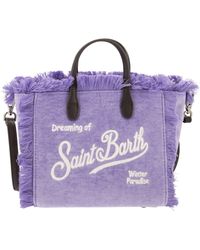 Mc2 Saint Barth - Mini Vanity Bag con frange di velluto - Lyst