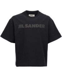 Jil Sander - Logo Print T -shirt - Lyst