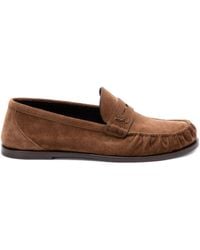 Saint Laurent - Laurent Suede Loafers - Lyst