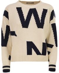 Weekend by Maxmara - Wkdcelebre Patterned Cotton Crew Neck - Lyst