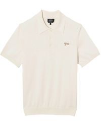A.P.C. - Poloshirt Met Geborduurd Logo - Lyst
