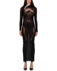 Jean Paul Gaultier - Body Dust" Print Dress - Lyst