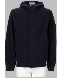 Stone Island - Hooded Jacket Polyester - Lyst