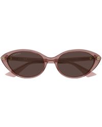 Gucci - Zonnebril Gg2110 S 004 Roze/bruin Dames - Lyst