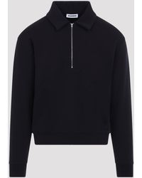Jil Sander - Ink Half Zip Sweatshirt - Lyst