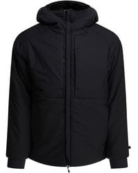 DAIWA PIER 39 - Short Down Jacket With Zipper And Hood Jackets And Coats - Lyst