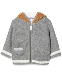 Moschino - Teddy Bear Hooded Cardigan - Lyst