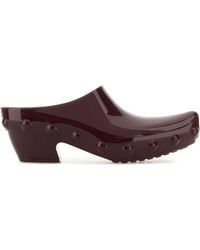 Bottega Veneta - Aubergine Rubber Gondola Mules - Lyst