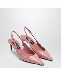 Dolce & Gabbana - Dolce&Gabbana Leather Slingback With Dãcolletã - Lyst